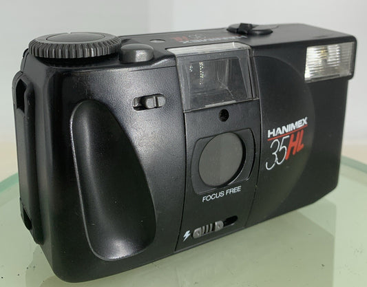 Hanimex 35HL 35mm Compact Film Camera Black GOOD CONDITION TESTED - 5890