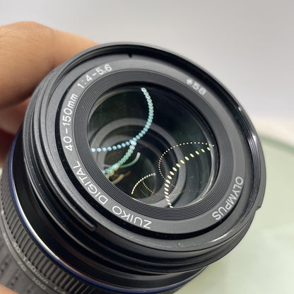 OLYMPUS ZUIKO DIGITAL 40-150 mm 1:4 - 5.6 CAMERA LENS 0.9m / 2.96 Ft -   2288