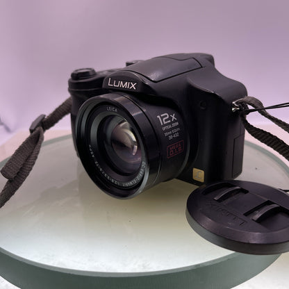 Panasonic Lumix DMC-FZ7  Digital Bridge Camera Leica 12x Zoom Charger+2GB #3663