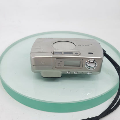 Rare Minolta Vectis 300, Stainless Steel APS Film Camera. FULLY TESTED #7034