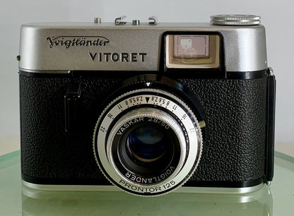 Voigtlander VITORET 35 mm Film Camera Vaskar 2.8/50 Prontor 125 + Tested - 3841