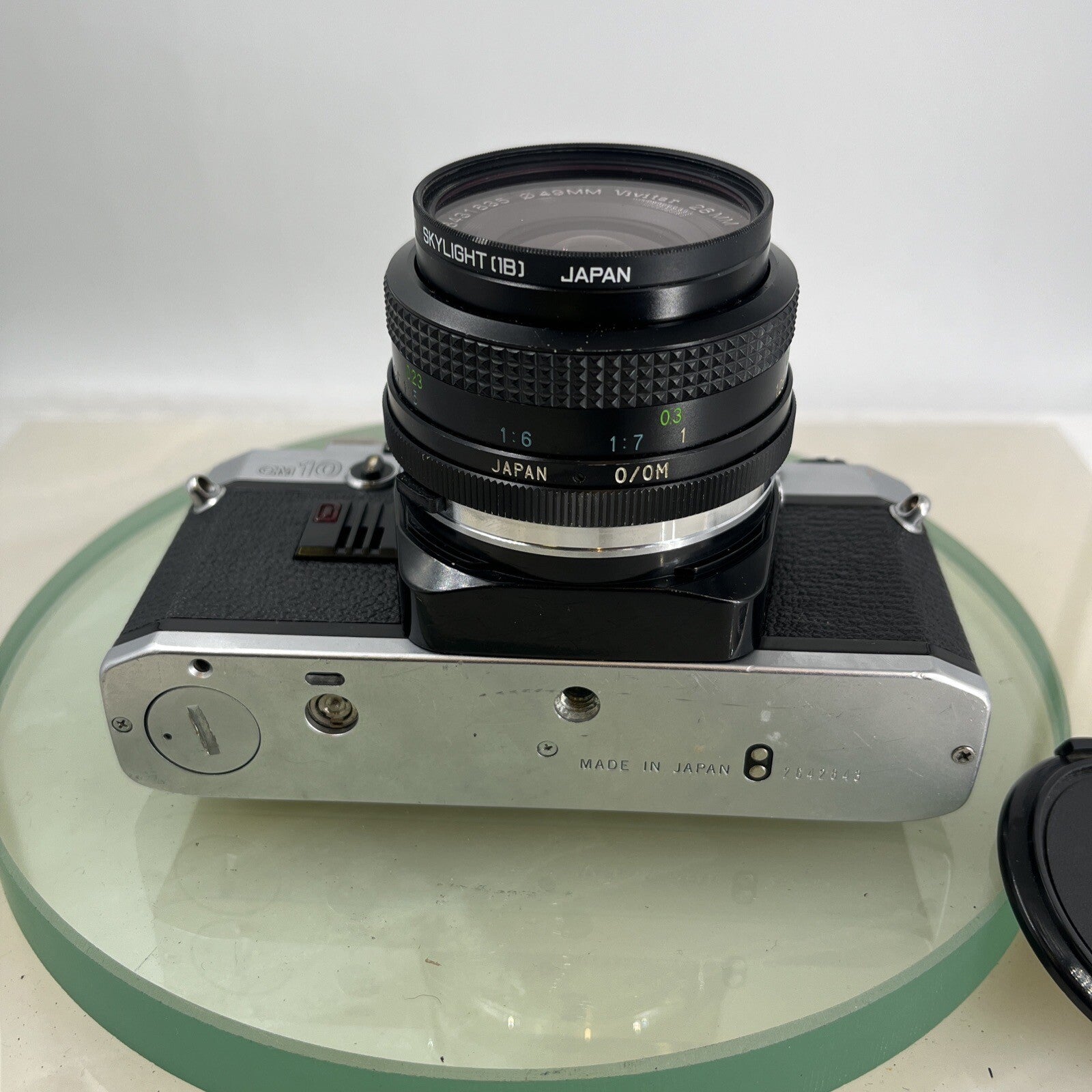 Olympus OM10 35mm SLR Film Camera + Vivitar 28mm 1:2.8 MC  Lens/ WORKING #9067