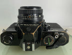 Pentax Asahi K2 35mm Black Film Camera SMC 50mm lens 1:2.K1000 Tested Works #1938