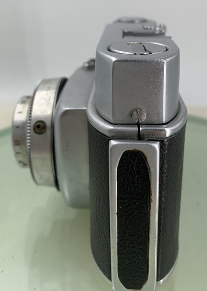 BEIRETTE JUNIOR || VINTAGE POINT AND SHOOT FILM CAMERA SILVER +CASE -TESTED - 173