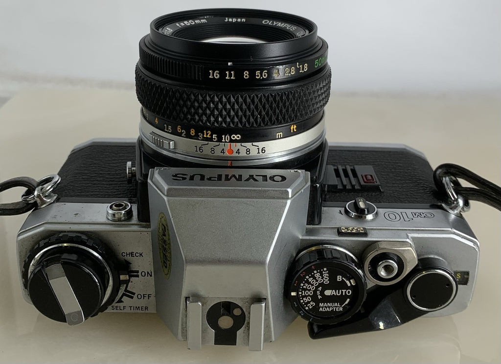 SERVICED Olympus OM10 35mm Film SLR Manual Camera + Olympus 50mm f/1:1.8 MC #1277