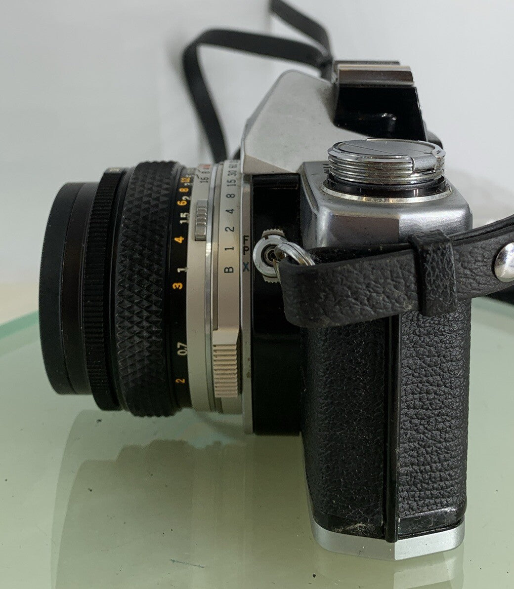 Olympus OM-1 MD 35mm SLR Film Camera &  Olympus ZUIKO  50mm f1.8 Lens- TESTED1383