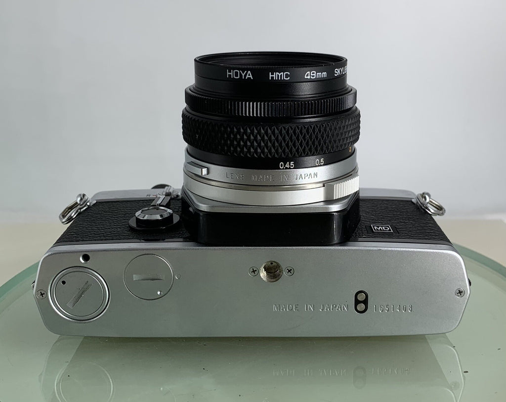 Olympus OM-1N MD 35mm Film SLR Manual Camera with Olympus 50/1.8 Zuiko Lens #3977