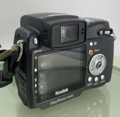 Kodak Easy Share DX 6490 10X ZOOM DIGITAL CAMERA WITHOUT CHARGER - TESTED - 1074
