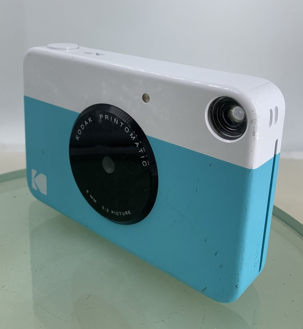 KODAK Printomatic Instant PICTURE CAMERA BLUE + WIRE + 16GB SDCARD TESTED - 3742
