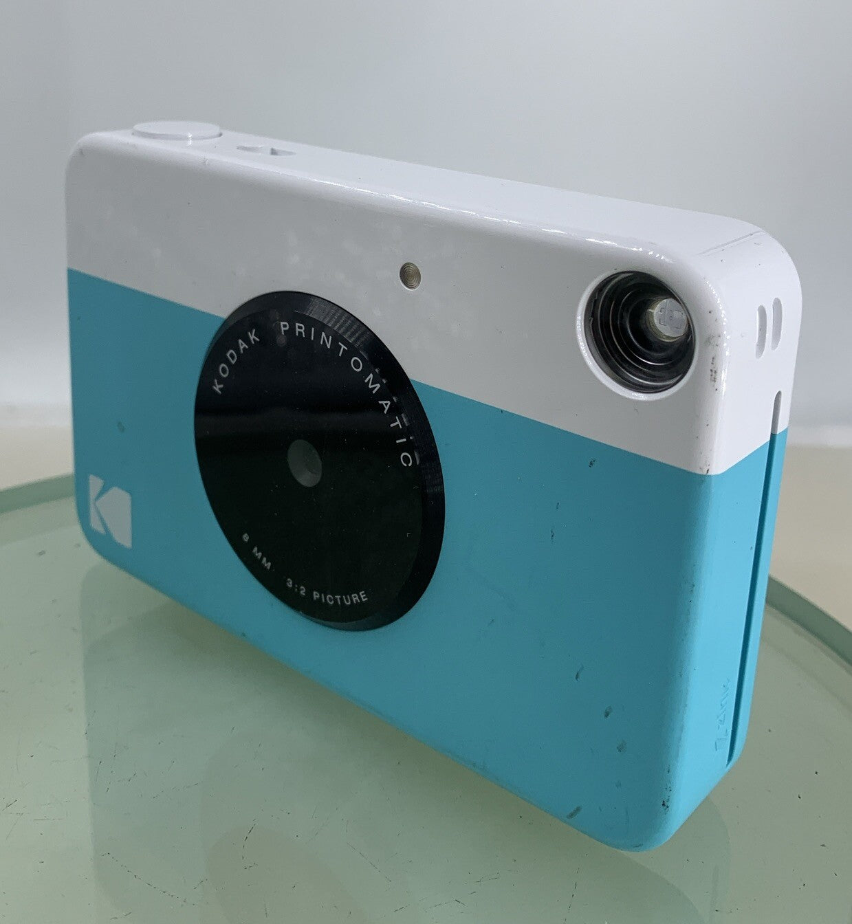 KODAK Printomatic Instant PICTURE CAMERA BLUE + WIRE + 16GB SDCARD TESTED - 3742