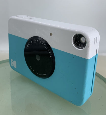 KODAK Printomatic Instant PICTURE CAMERA BLUE + WIRE + 16GB SDCARD TESTED - 3742