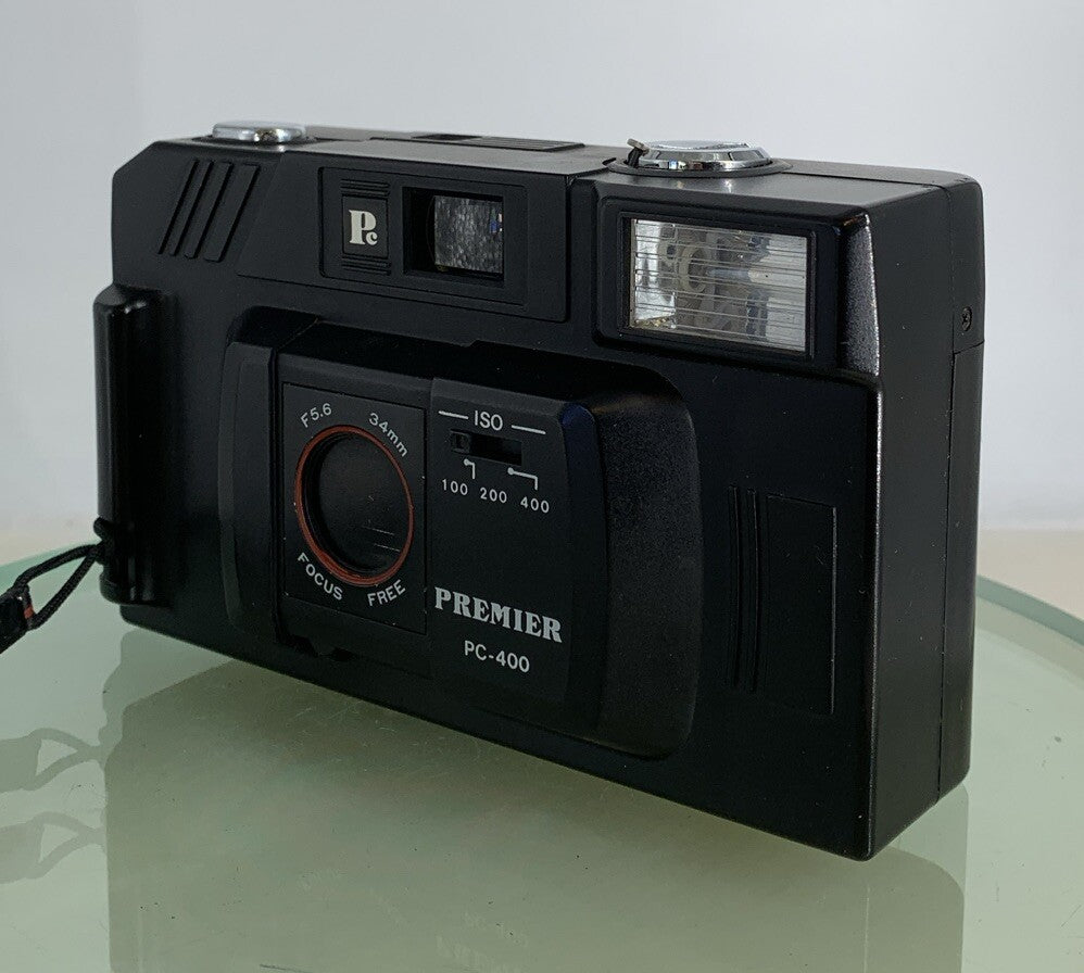 Premier PC-400 34mm f/5.6 Point & Shoot Film Camera + Case + Tested - 1572