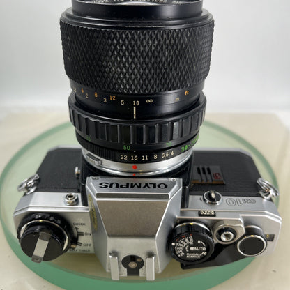 Olympus OM10 35mm SLR Film Camera +Zuiko 35-70mm f4 Lens TESTED / WORKING #9096