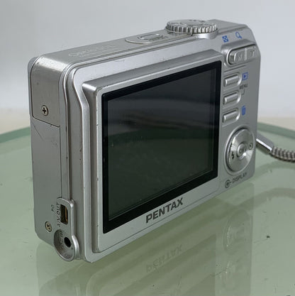 Pentax Optio 50L 5.0MP Compact Digital Camera + WIRE SILVER TESTED - 8735