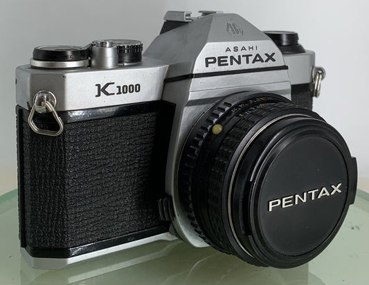 Pentax K1000 35mm SLR Film Camera+ SMC Pentax-M 50mm F1.7 Lens TESTED METER WORK0
