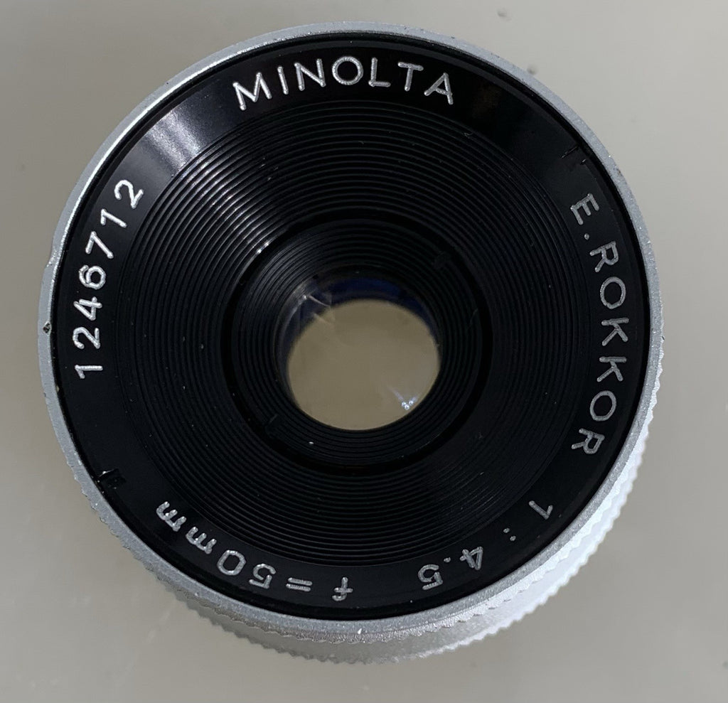 Minolta E.Rokkor 50mm 1:4.5 Screw Enlarger Lens-Case-Mint#1841