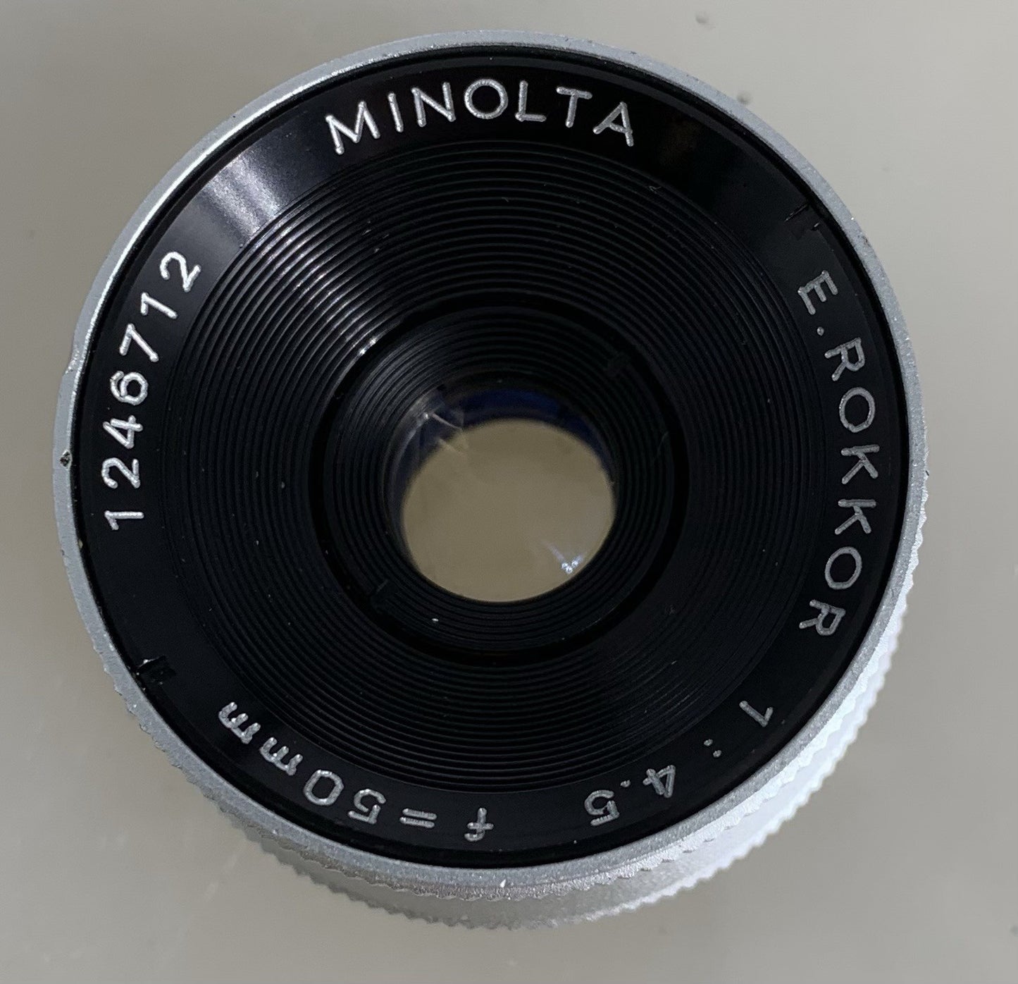 Minolta E.Rokkor 50mm 1:4.5 Screw Enlarger Lens-Case-Mint#1841