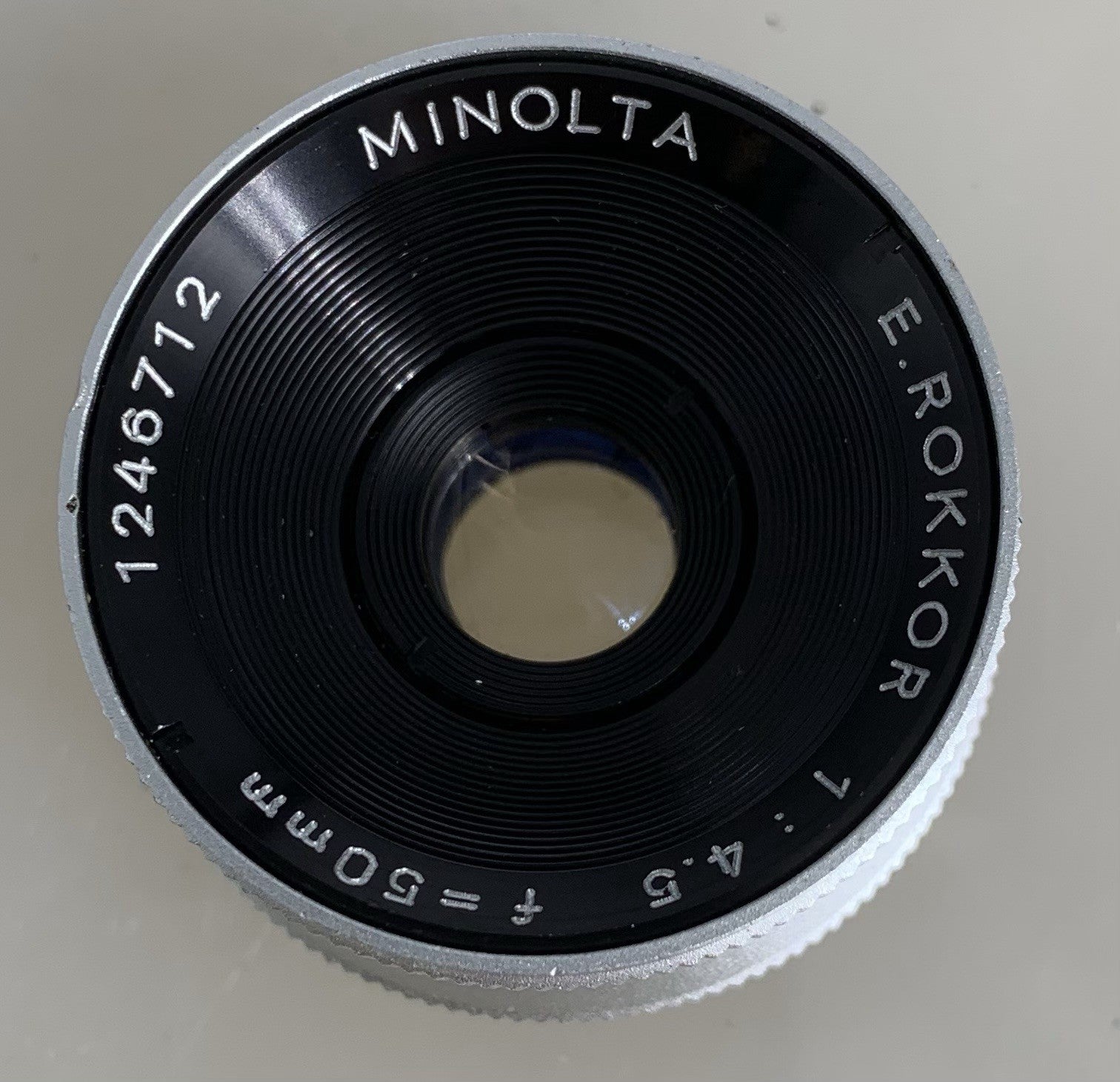 Minolta E.Rokkor 50mm 1:4.5 Screw Enlarger Lens-Case-Mint#1841