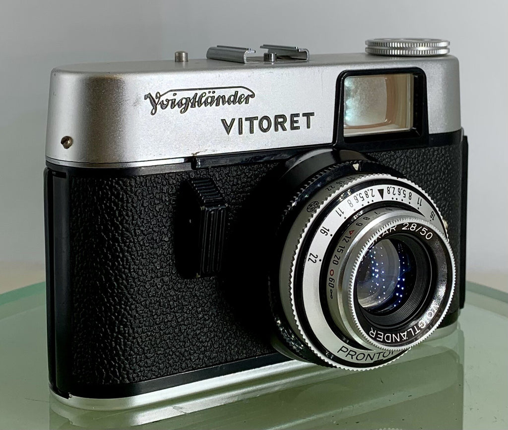 Voigtlander VITORET 35 mm Film Camera Vaskar 2.8/50 Prontor 125 + Tested - 3840