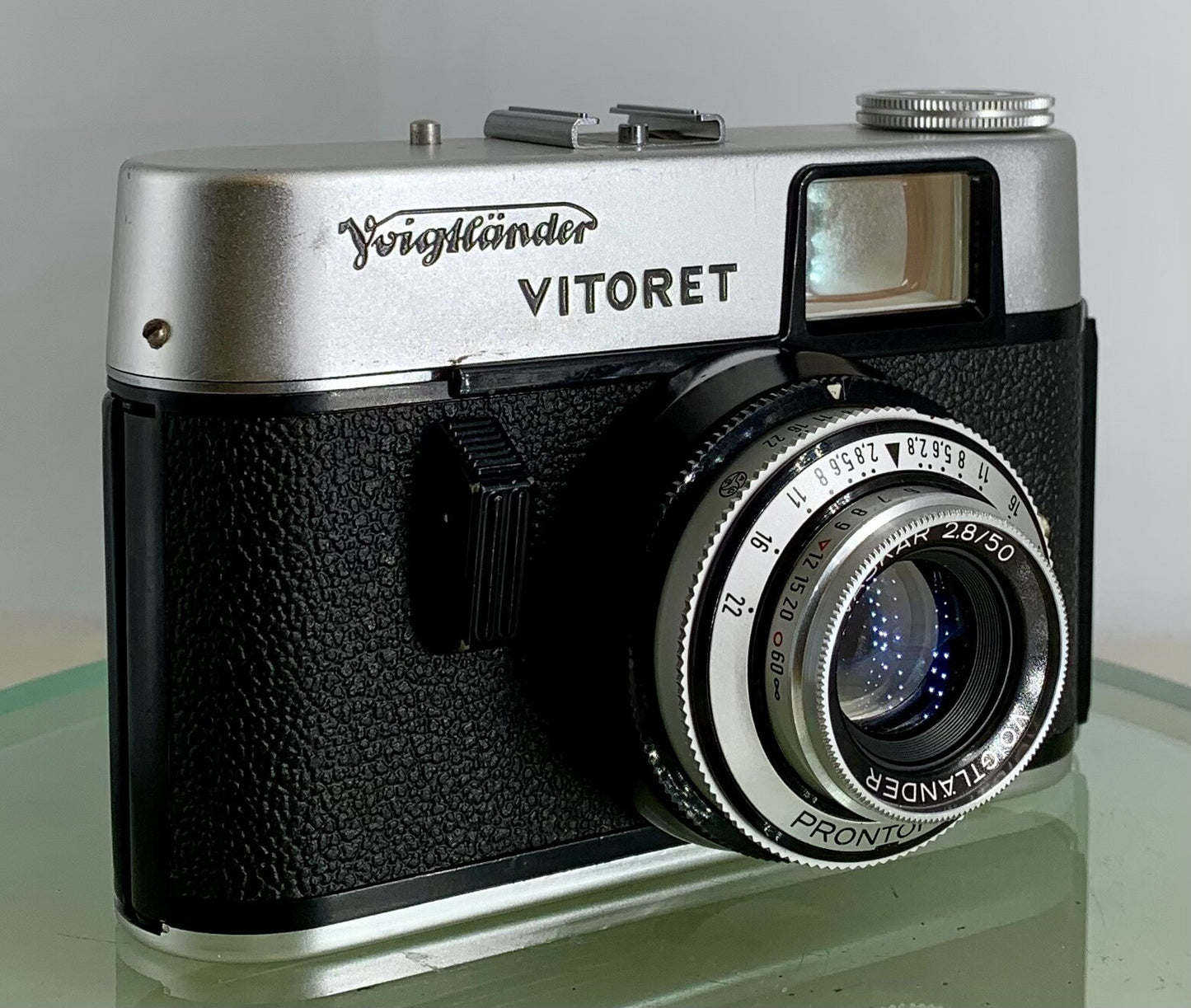 Voigtlander VITORET 35 mm Film Camera Vaskar 2.8/50 Prontor 125 + Tested - 3840