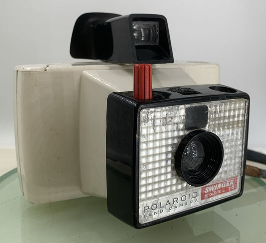 Vintage Polaroid Swinger Model 20 Land Camera WHITE GOODCONDITION TESTED - 2260