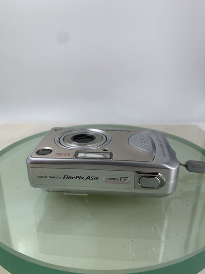 Fujifilm Digital Camera FinePix A510 5.1MP SILVER NOCARD NO CHARGER TESTED - 2795