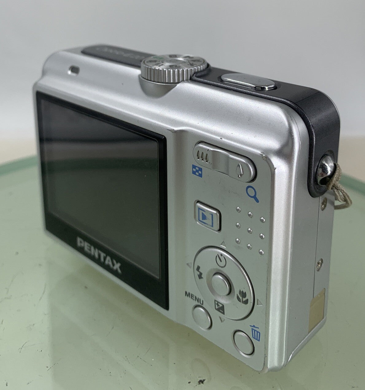 Pentax COMPACT DIGITAL CAMERA Optio E20 6.0MP Silver WITH COVER TESTED - 46
