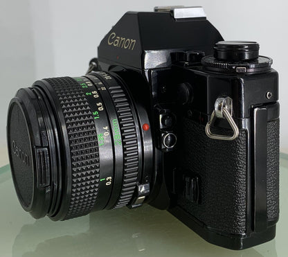 BEAUTIFUL Canon A-1 35mm SLR Camera Body+ SIGMA 28mm f/1.8 FULLY WORKING #1696