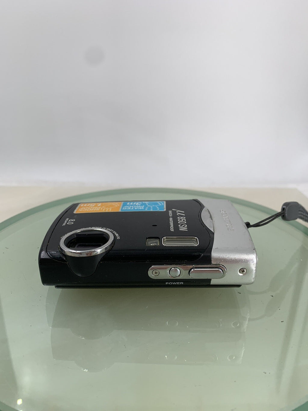 OLYMPUS U 850 SW DIGITAL CAMERA 8.0 MP BLACK + COVER + CHARGER TESTED - 4856