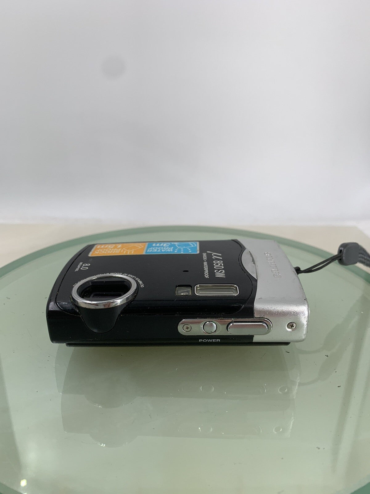 OLYMPUS U 850 SW DIGITAL CAMERA 8.0 MP BLACK + COVER + CHARGER TESTED - 4856