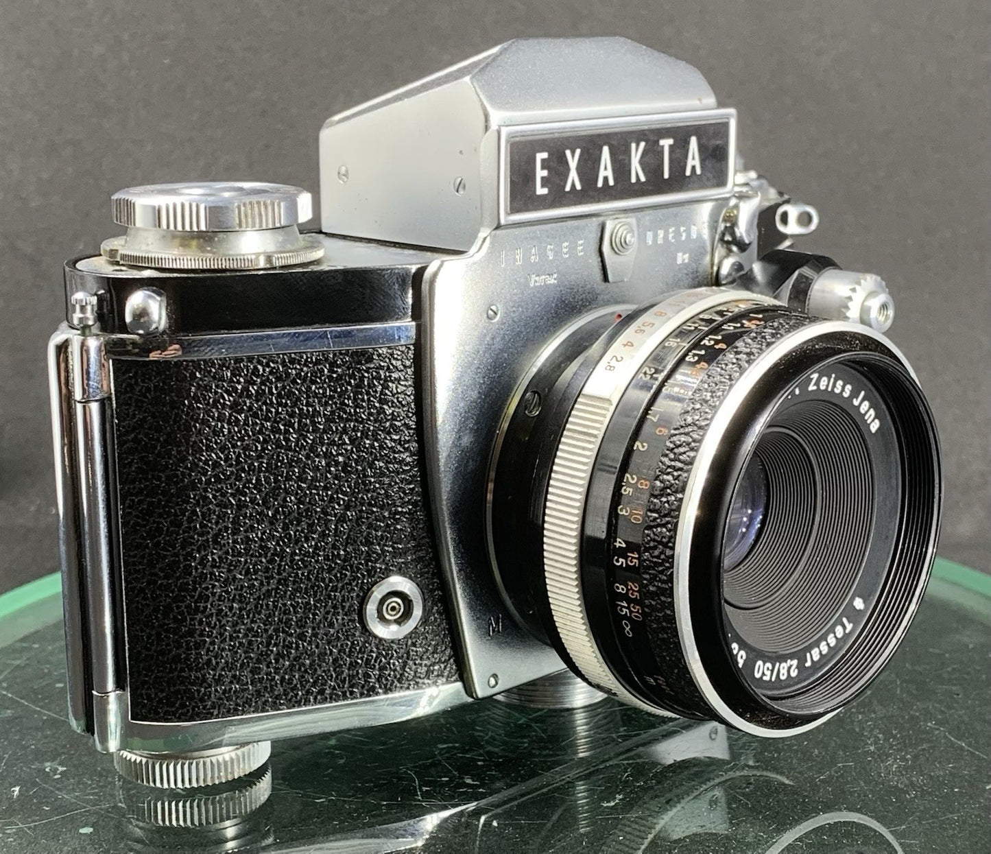 IHAGEE Exakta Varex DRESDE IIa Tessar f=2.8/50mm + Case (NEED SERVICE) #1412