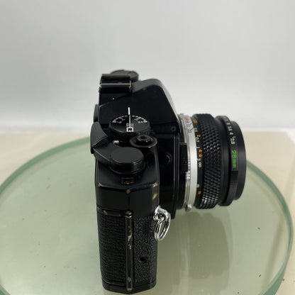 Olympus OM-2 Spot / Program SLR Camera+Olympus Zuiko  28mm f2.8 TESTED  #8837