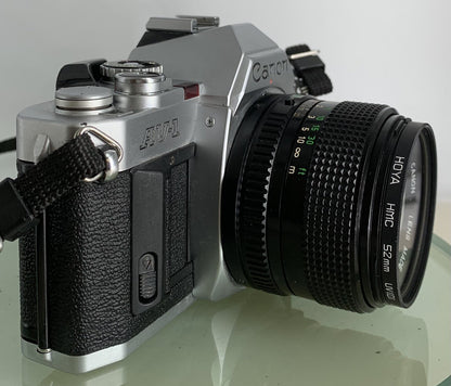 Canon AV-1 SLR 35mm Film Camera With a Canon 50mm 1.8 Lens + Battery Grip TESTED2