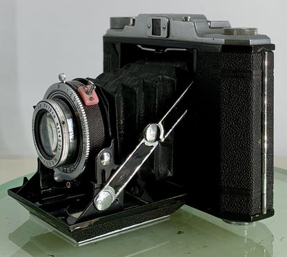 Vintage Apollo 120 WESTER Anastigmat 1:3.5 F=7.5cm Folding Camera + Case - 3176