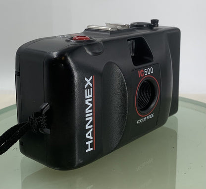 Hanimex IC 500 35mm Compact Film Camera Black Focus Free EXCELLENT TESTED - 8881