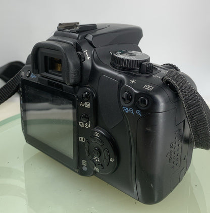CANON EOS 400D DIGITAL SLR CAMERA BODY BLACK WITH CHARGER 4GB CARD TESTED - 1526