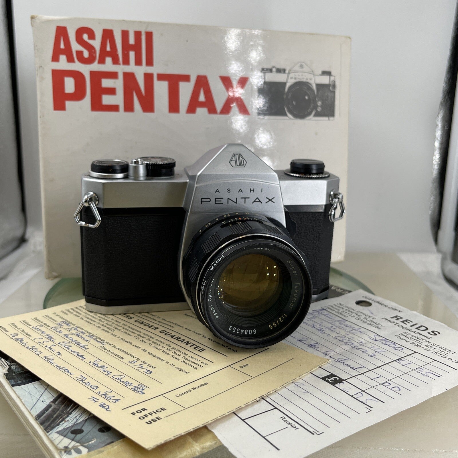 Pentax SP500 35mm SLR Camera, with Pentax SMC Takumar 55mm f/2 Lens BOXED  #5980