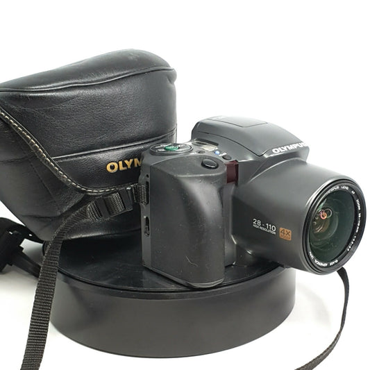 OLYMPUS IS-100 35MM FILM BRIDGE CAMERA~28-110MM - Cased/Great Condition #9070
