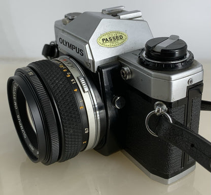 SERVICED Olympus OM10 35mm Film SLR Manual Camera + Olympus 50mm f/1:1.8 MC #1276