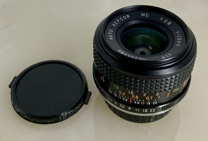 Contax Yashica fit KEPCOR 28mm 1:2.8 Mini-Wide Angle Lens Macro C/Y mount LZ #81