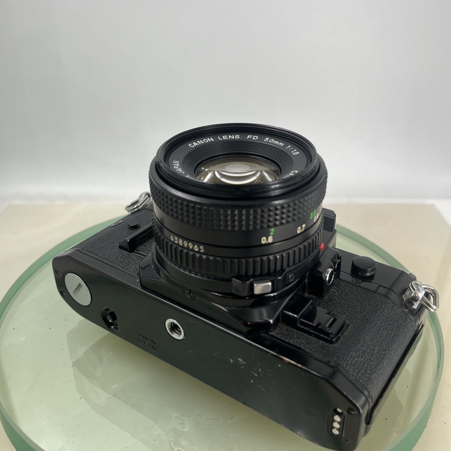 Canon AE-1 Program 35mm SLR Film Manual Camera BLACK+Canon 50mm F/1.8 FD Lens8824