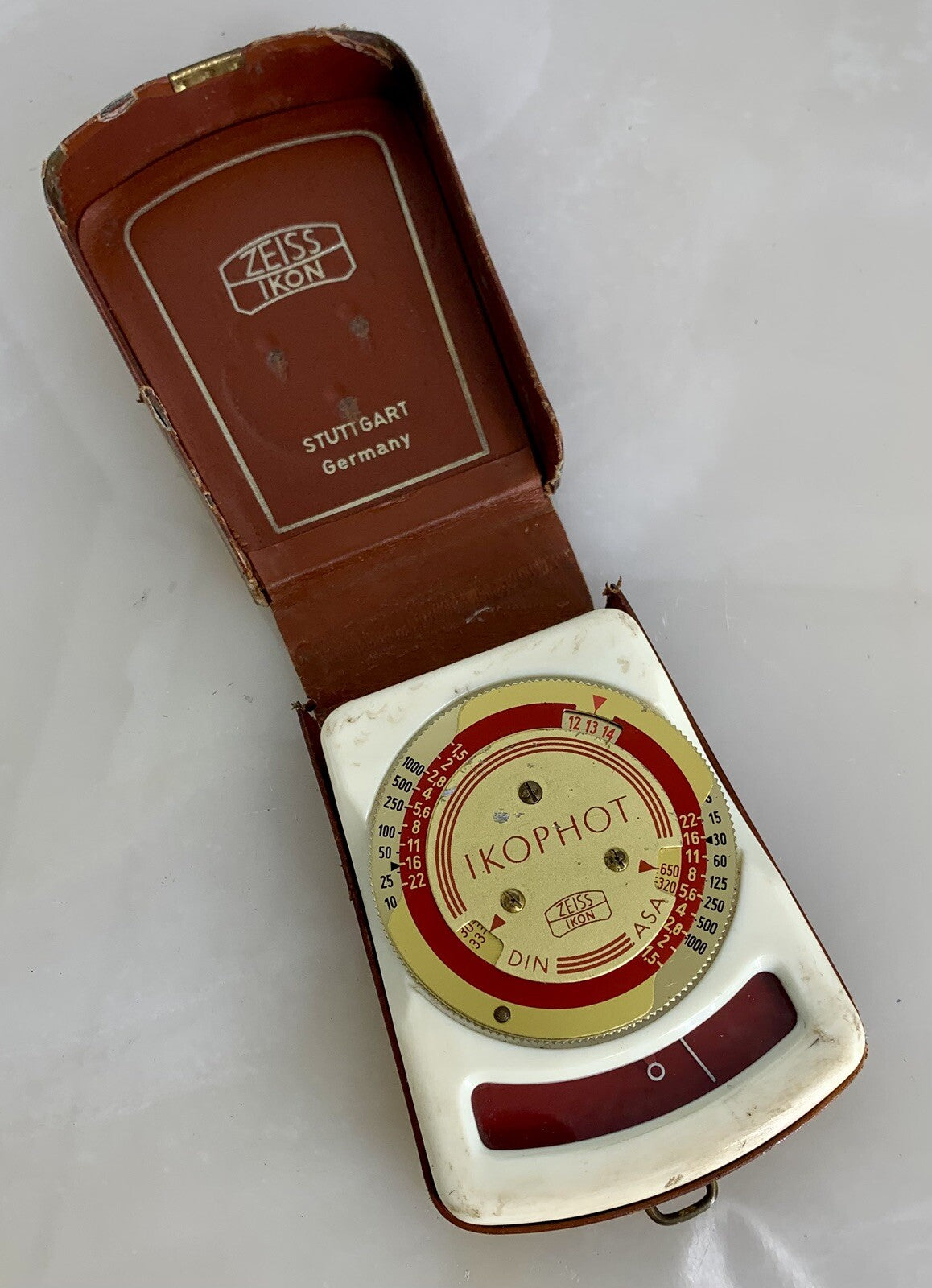 Vintage Zeiss Ikon Ikophot Light Meter GOOD CONDITION WITH CASE - 5560