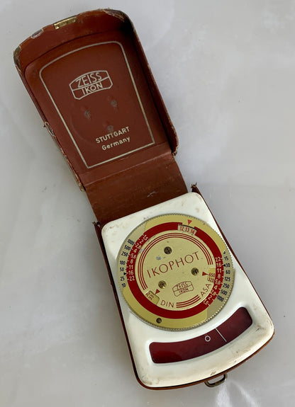 Vintage Zeiss Ikon Ikophot Light Meter GOOD CONDITION WITH CASE - 5560