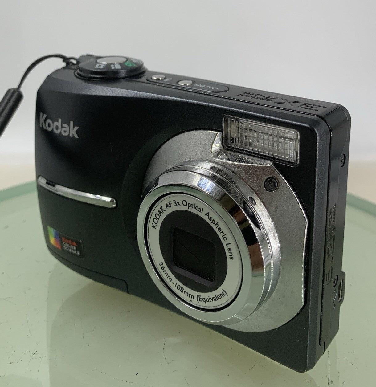 Kodak EASYSHARE C613 6.2MP COMPACT DIGITAL CAMERA BLACK + COVER TESTED - 2582