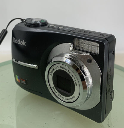 Kodak EASYSHARE C613 6.2MP COMPACT DIGITAL CAMERA BLACK + COVER TESTED - 2582