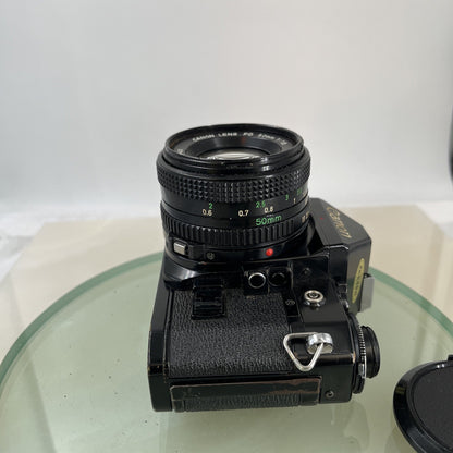 BEAUTIFUL Canon A-1 35mm SLR Camera Body+ FD 50mm f/1.8 FULLY WORKING #74411
