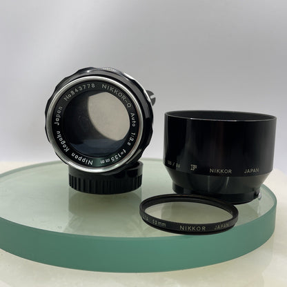 Nikon 135mm F/3.5 NIKKOR-Q Auto Pre-AI Nippon Kogaku Japan Manual Focus Lens 2271