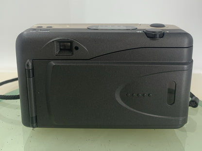PRETEC KH-7O ZOOM POINT AND SHOOT FILM CAMERA SILVER WITH COVER TESTED - 2285