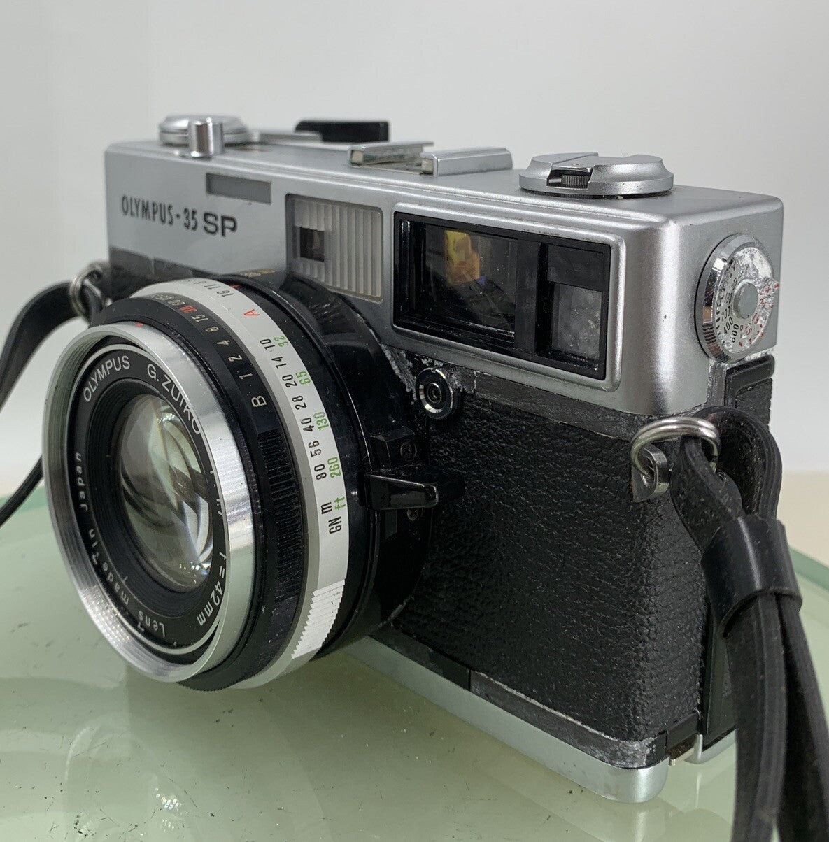Olympus 35 SP FILM CAMERA EXCELLENT CONDITION BLACK G.ZUIKO 42MM LENS TESTED-2162