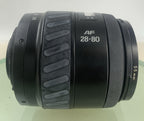 MINOLTA AF Zoom Macro 28-80mm 28 80 mm 5.6 Lens BLACK PERFECTLY TESTED - 7373